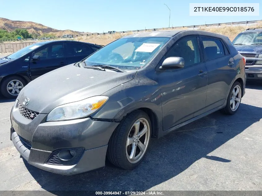 2T1KE40E99C018576 2009 Toyota Matrix S