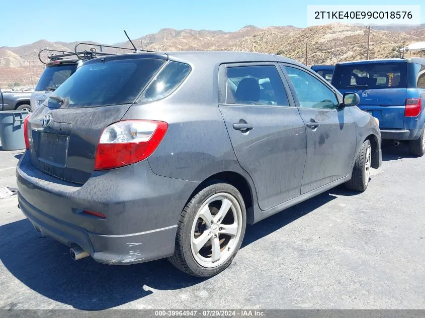 2T1KE40E99C018576 2009 Toyota Matrix S