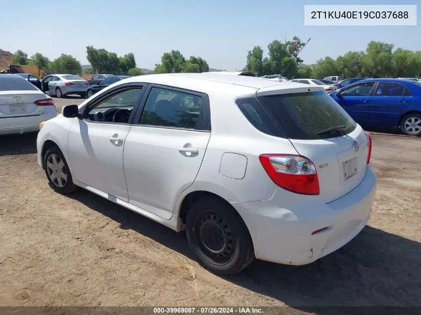 2009 Toyota Matrix VIN: 2T1KU40E19C037688 Lot: 39969087