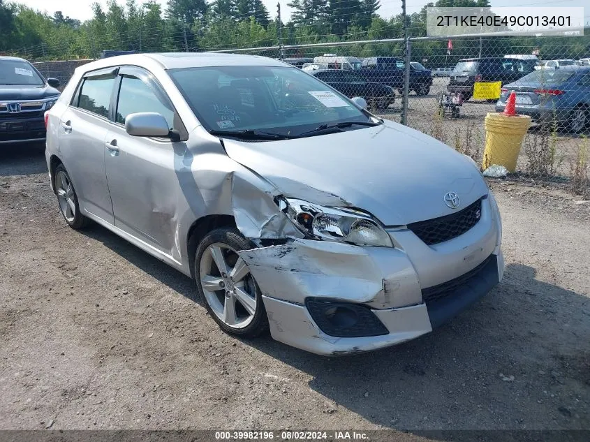 2009 Toyota Matrix S VIN: 2T1KE40E49C013401 Lot: 39982196