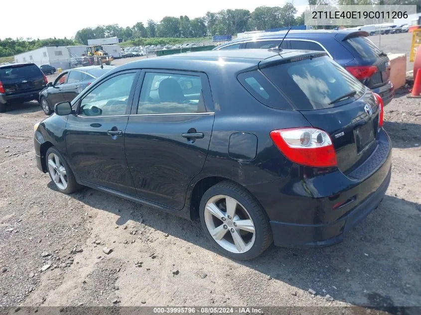 2009 Toyota Matrix S VIN: 2T1LE40E19C011206 Lot: 39995796