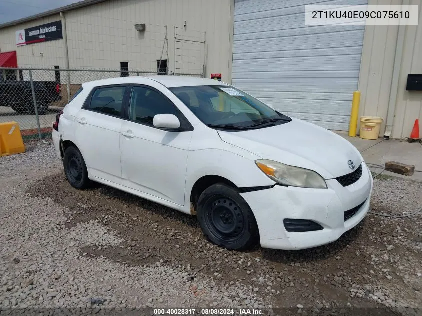 2T1KU40E09C075610 2009 Toyota Matrix