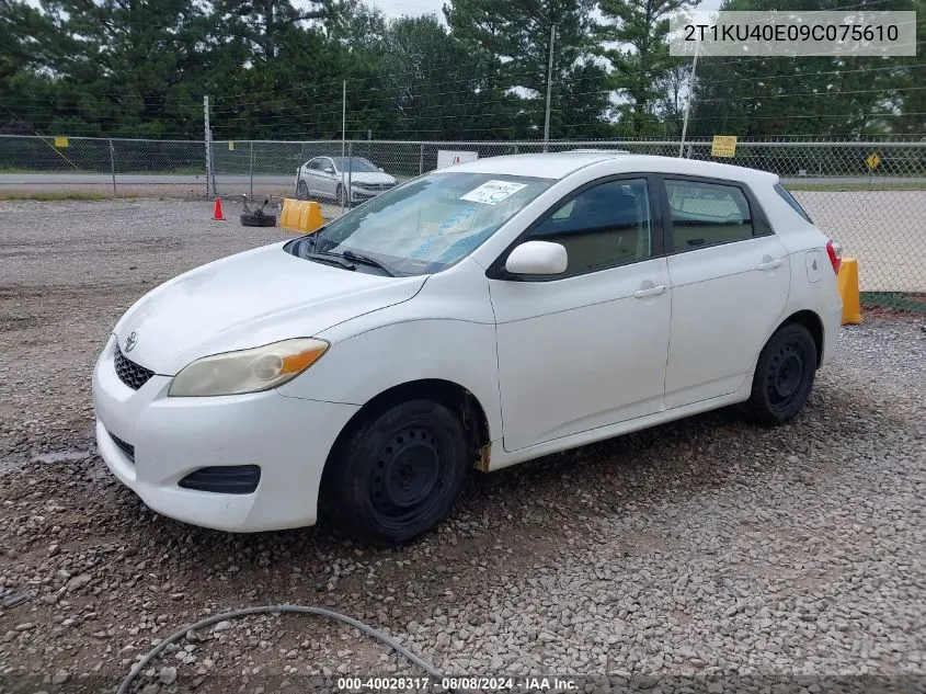 2T1KU40E09C075610 2009 Toyota Matrix