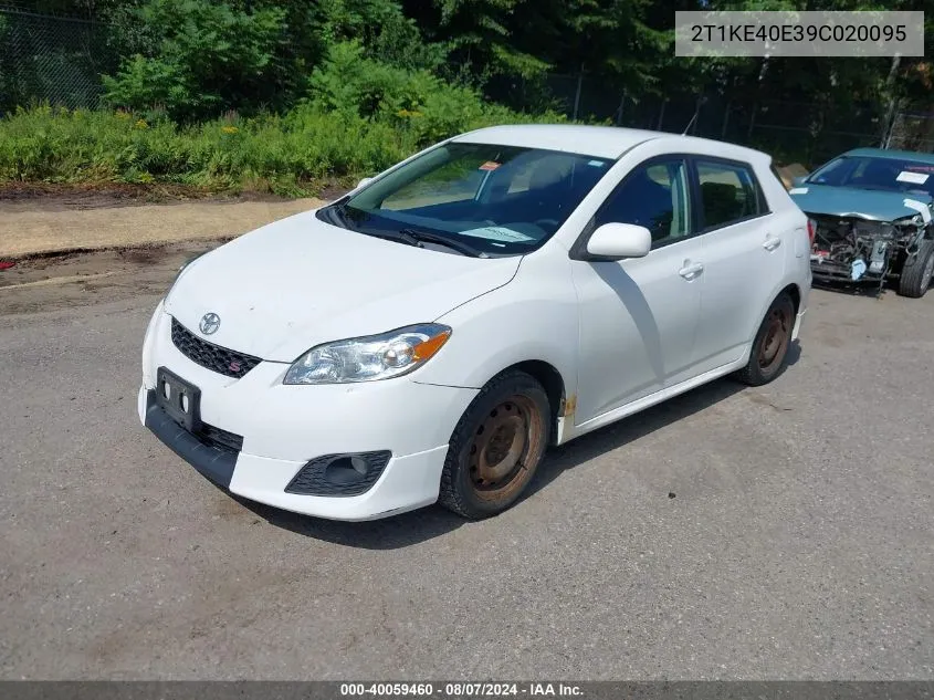 2T1KE40E39C020095 2009 Toyota Matrix S