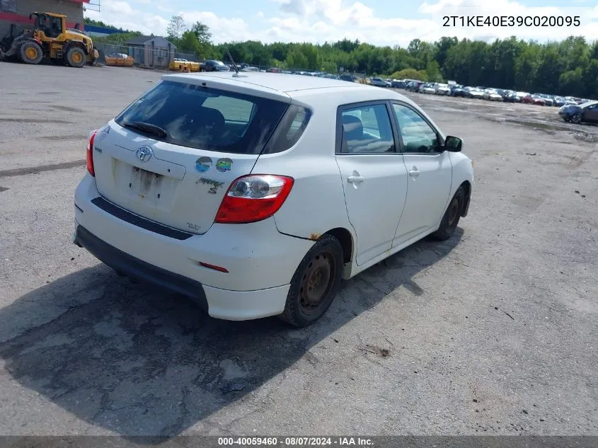 2T1KE40E39C020095 2009 Toyota Matrix S