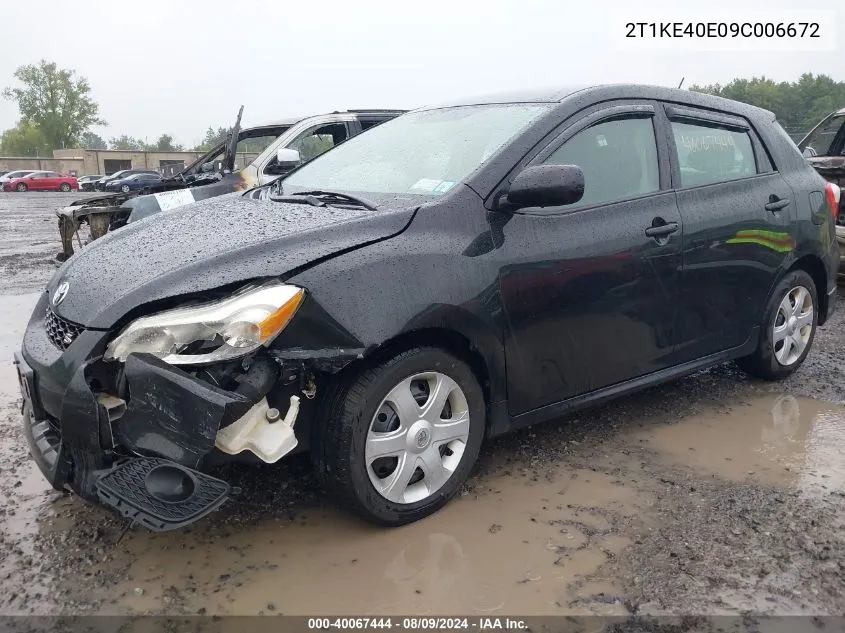 2T1KE40E09C006672 2009 Toyota Matrix S