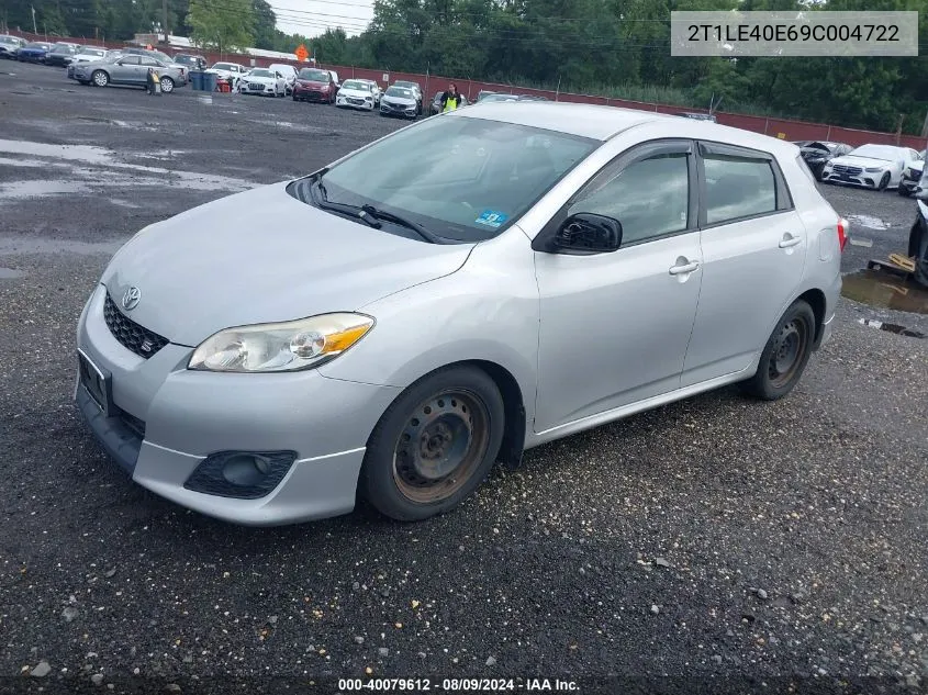 2T1LE40E69C004722 2009 Toyota Corolla Matrix S