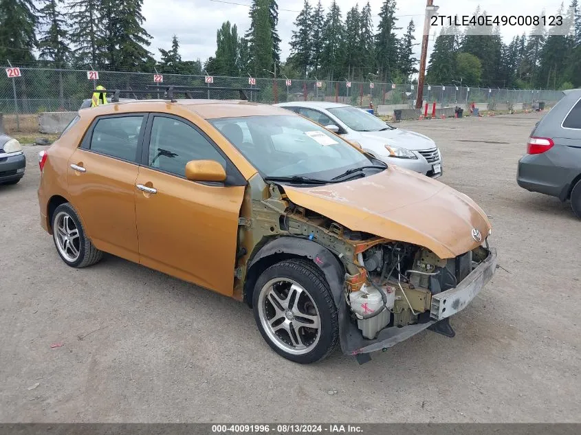 2T1LE40E49C008123 2009 Toyota Matrix S