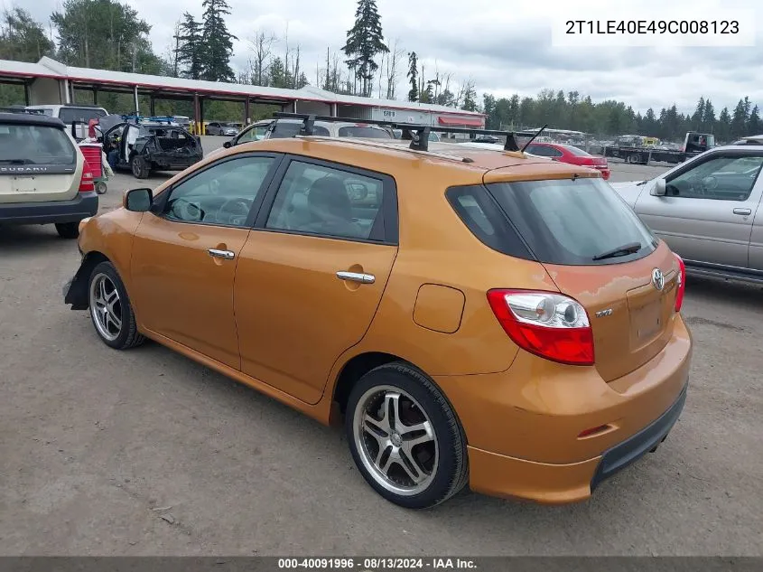 2T1LE40E49C008123 2009 Toyota Matrix S