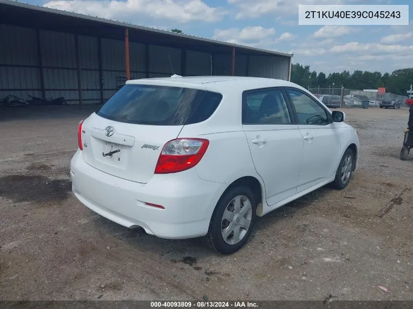 2T1KU40E39C045243 2009 Toyota Matrix