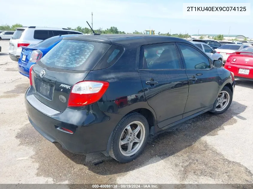 2009 Toyota Matrix VIN: 2T1KU40EX9C074125 Lot: 40098138