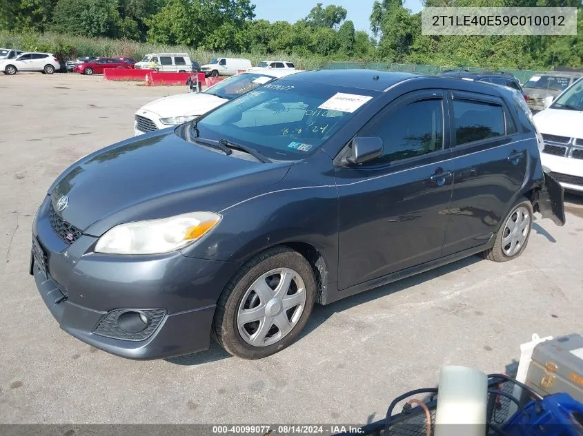 2T1LE40E59C010012 2009 Toyota Matrix S