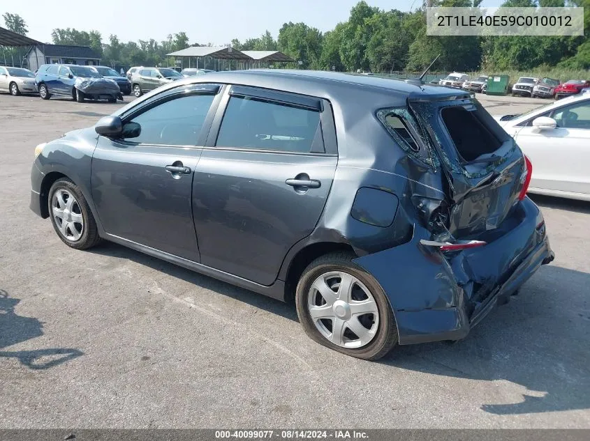 2T1LE40E59C010012 2009 Toyota Matrix S