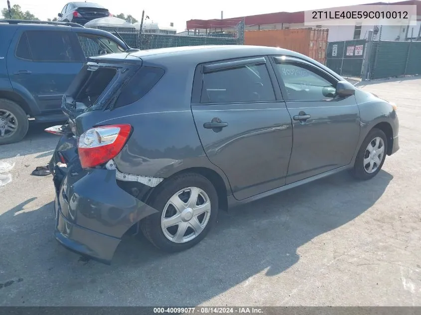 2T1LE40E59C010012 2009 Toyota Matrix S