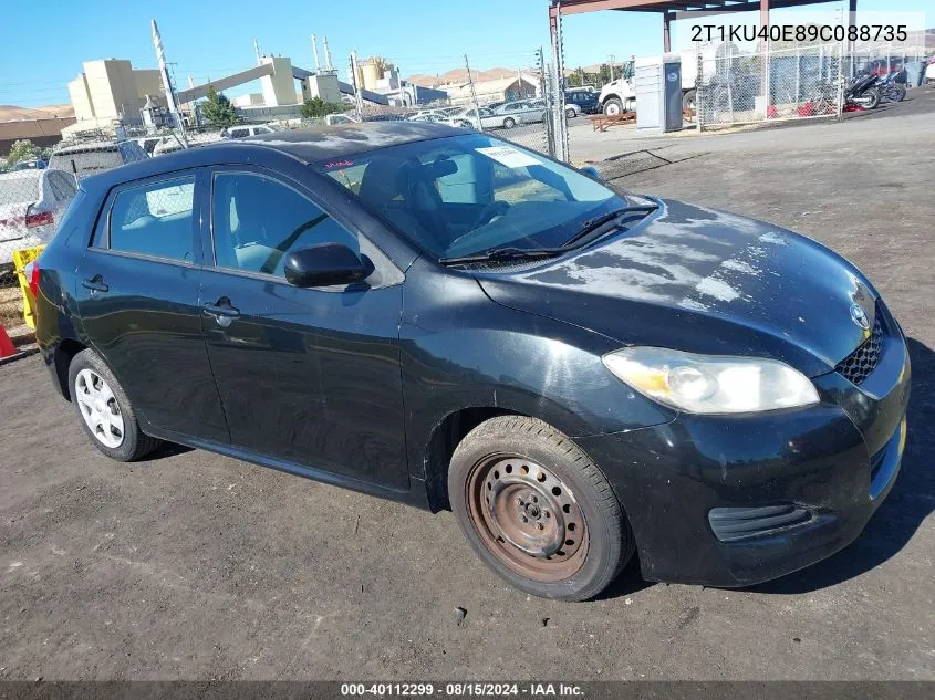 2T1KU40E89C088735 2009 Toyota Corolla Matrix