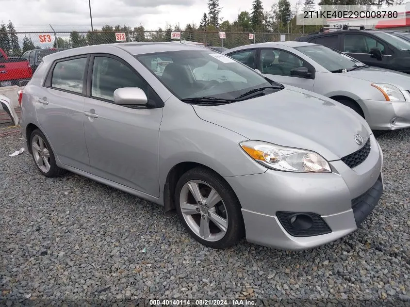 2009 Toyota Matrix S VIN: 2T1KE40E29C008780 Lot: 40140114