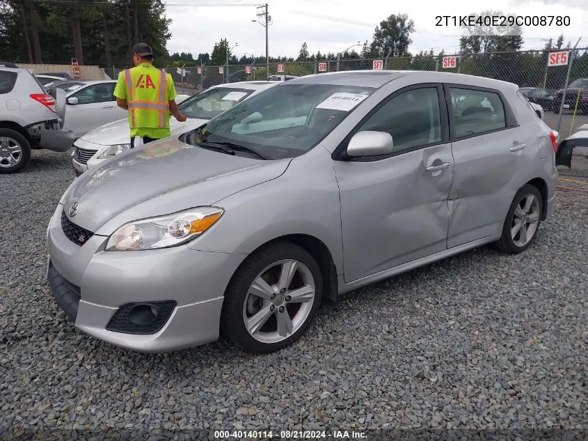 2T1KE40E29C008780 2009 Toyota Matrix S