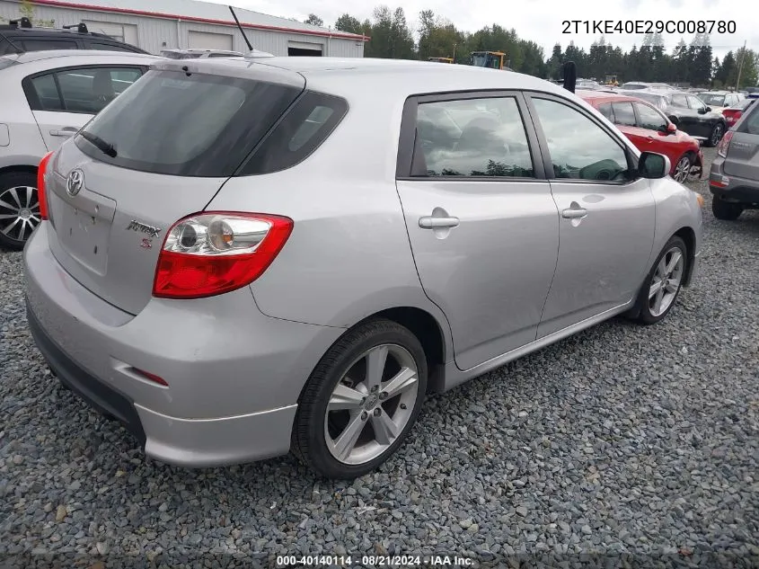 2T1KE40E29C008780 2009 Toyota Matrix S