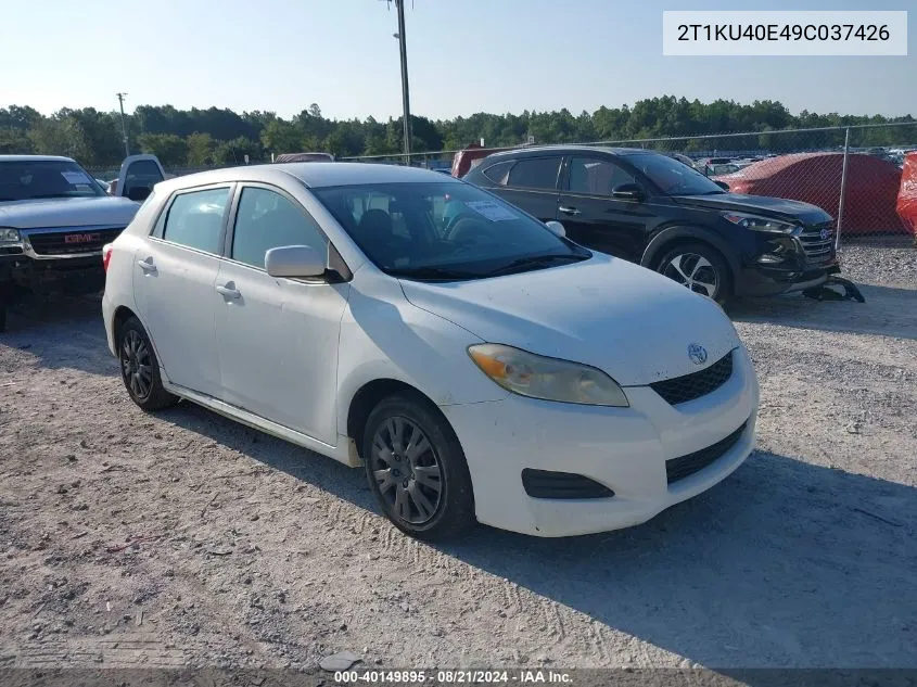 2009 Toyota Matrix VIN: 2T1KU40E49C037426 Lot: 40149895