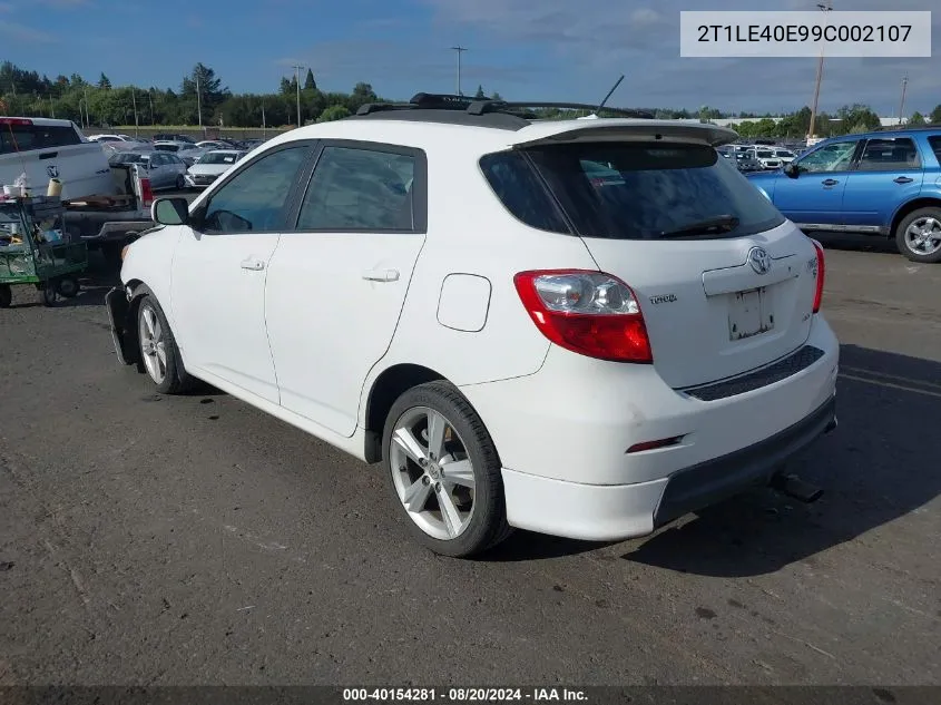 2009 Toyota Corolla Matrix S VIN: 2T1LE40E99C002107 Lot: 40154281