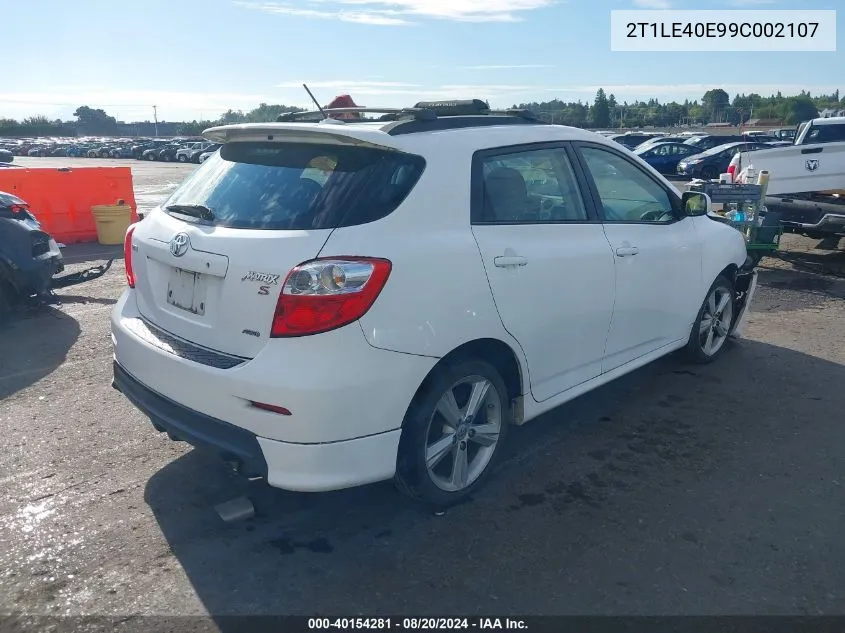 2T1LE40E99C002107 2009 Toyota Corolla Matrix S