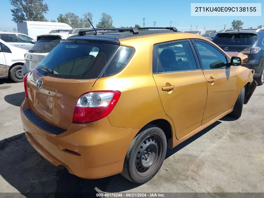 2T1KU40E09C138155 2009 Toyota Matrix