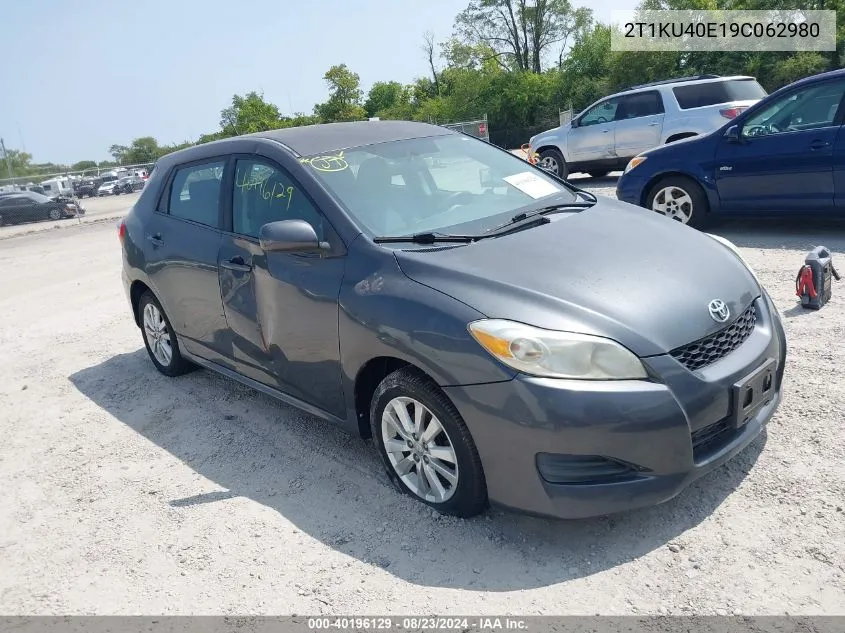 2T1KU40E19C062980 2009 Toyota Matrix