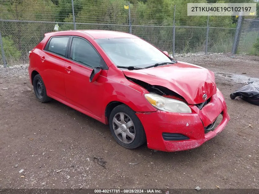 2009 Toyota Matrix VIN: 2T1KU40E19C102197 Lot: 40217781