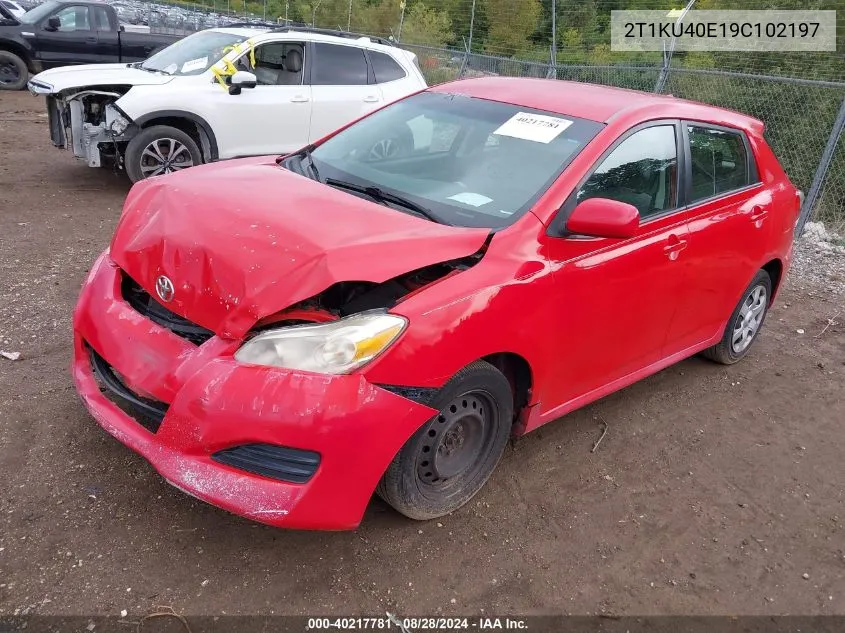 2009 Toyota Matrix VIN: 2T1KU40E19C102197 Lot: 40217781