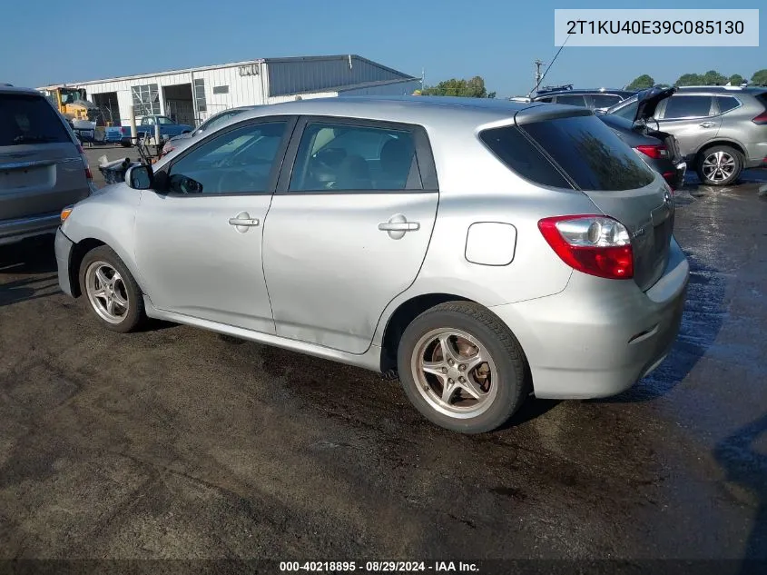 2009 Toyota Matrix VIN: 2T1KU40E39C085130 Lot: 40218895