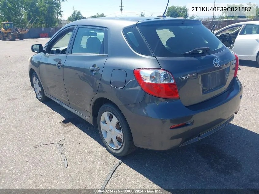 2T1KU40E39C021587 2009 Toyota Matrix