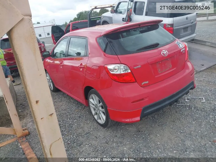 2T1GE40E39C005246 2009 Toyota Matrix Xrs