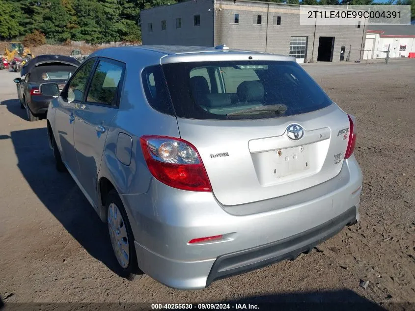 2009 Toyota Matrix S VIN: 2T1LE40E99C004391 Lot: 40255530