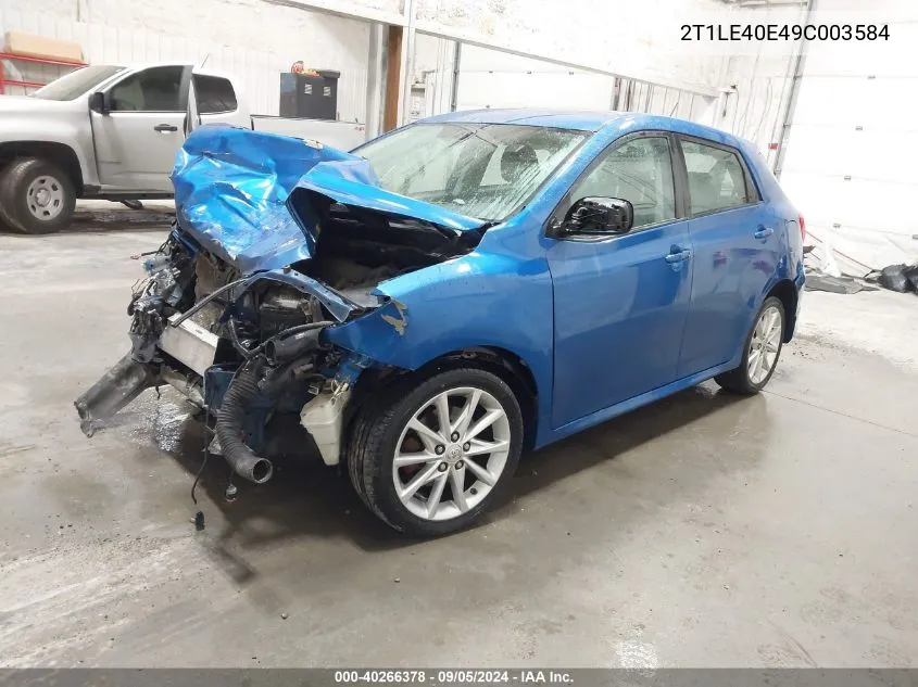 2T1LE40E49C003584 2009 Toyota Corolla Matrix S