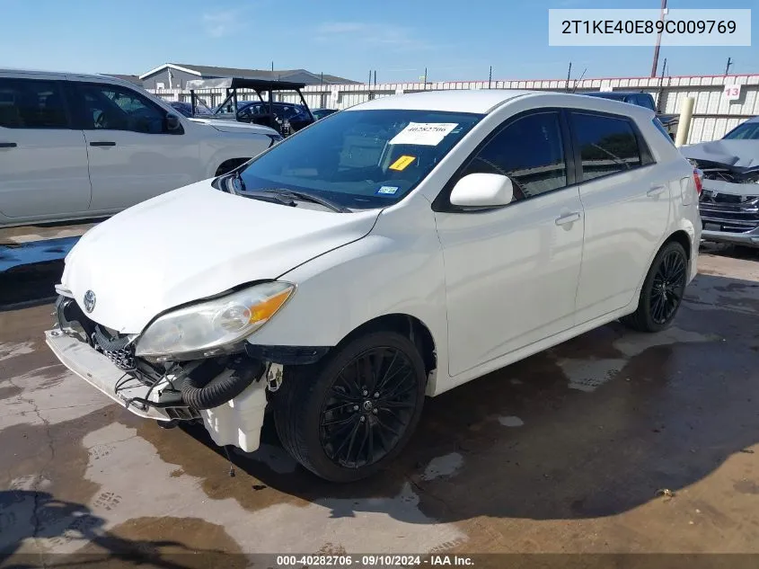 2T1KE40E89C009769 2009 Toyota Matrix S