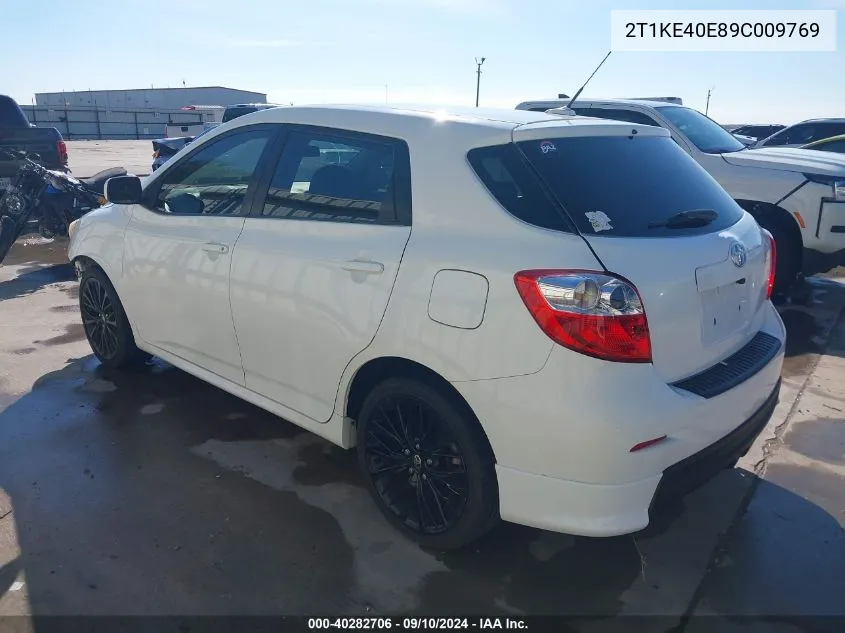 2T1KE40E89C009769 2009 Toyota Matrix S