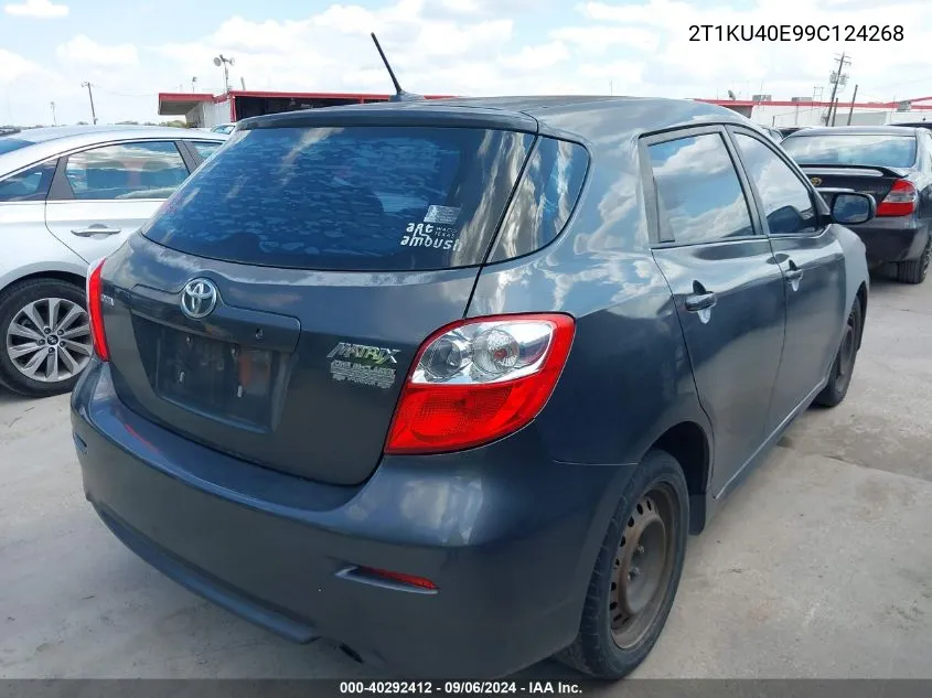 2009 Toyota Matrix VIN: 2T1KU40E99C124268 Lot: 40292412