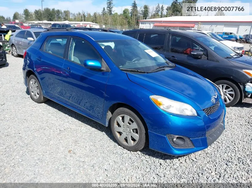 2T1LE40E89C007766 2009 Toyota Matrix S