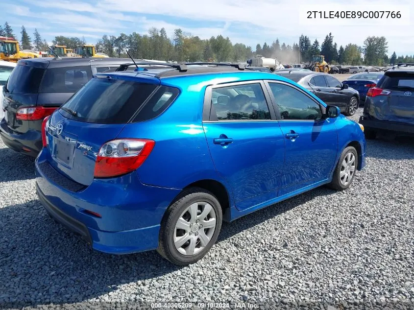 2009 Toyota Matrix S VIN: 2T1LE40E89C007766 Lot: 40305209