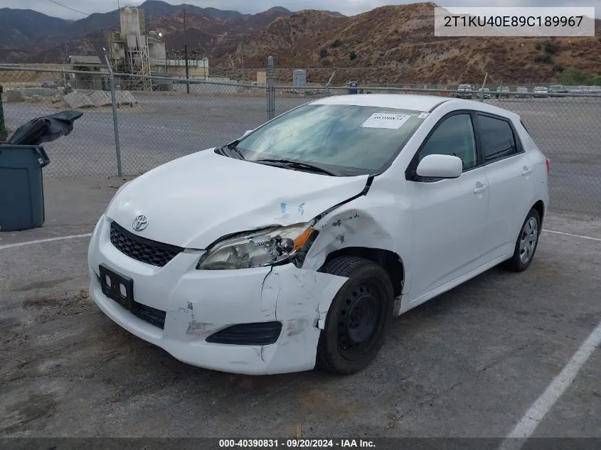 2T1KU40E89C189967 2009 Toyota Matrix