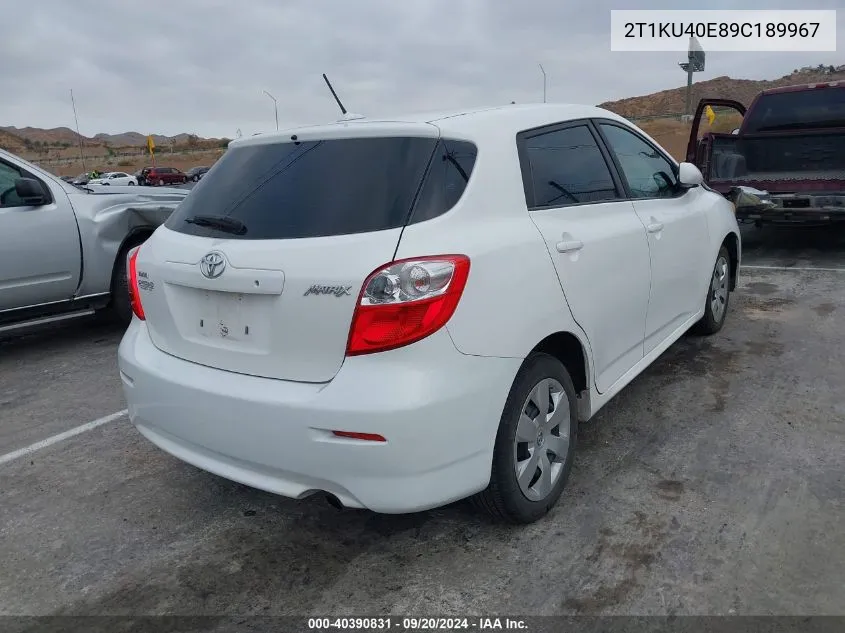 2T1KU40E89C189967 2009 Toyota Matrix