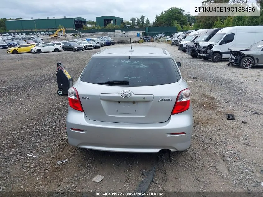 2009 Toyota Matrix VIN: 2T1KU40E19C188496 Lot: 40401972