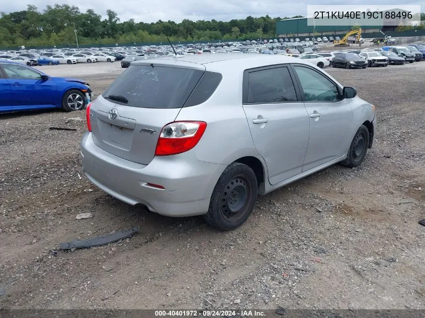 2009 Toyota Matrix VIN: 2T1KU40E19C188496 Lot: 40401972