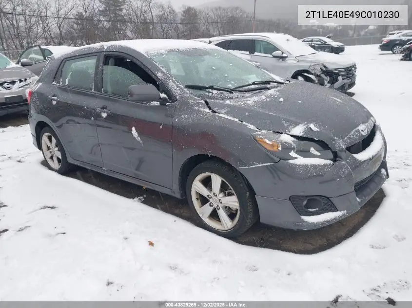 2T1LE40E49C010230 2009 Toyota Matrix S