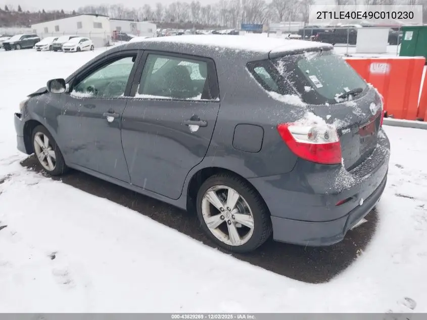 2T1LE40E49C010230 2009 Toyota Matrix S