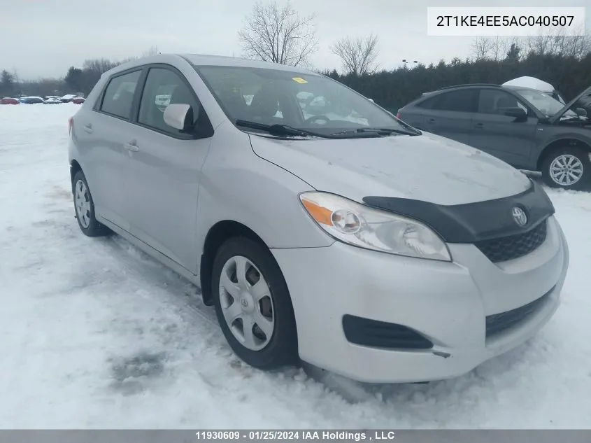 2T1KE4EE5AC040507 2010 Toyota Matrix Xr