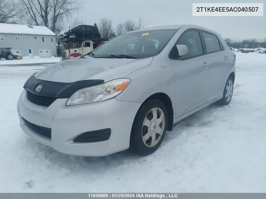 2010 Toyota Matrix Xr VIN: 2T1KE4EE5AC040507 Lot: 11930609