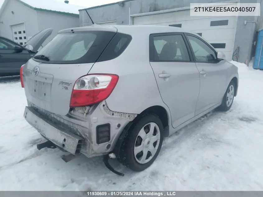 2T1KE4EE5AC040507 2010 Toyota Matrix Xr