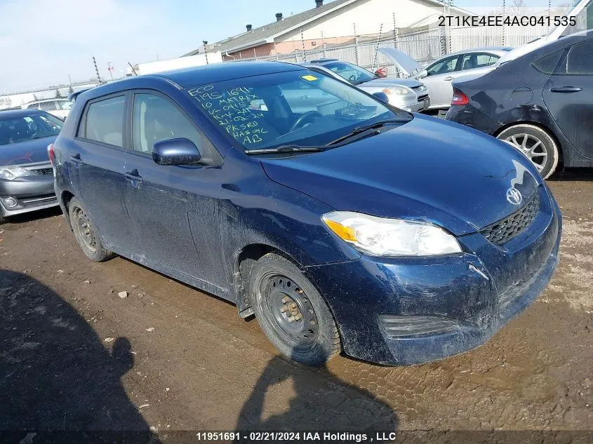 2T1KE4EE4AC041535 2010 Toyota Matrix Xr