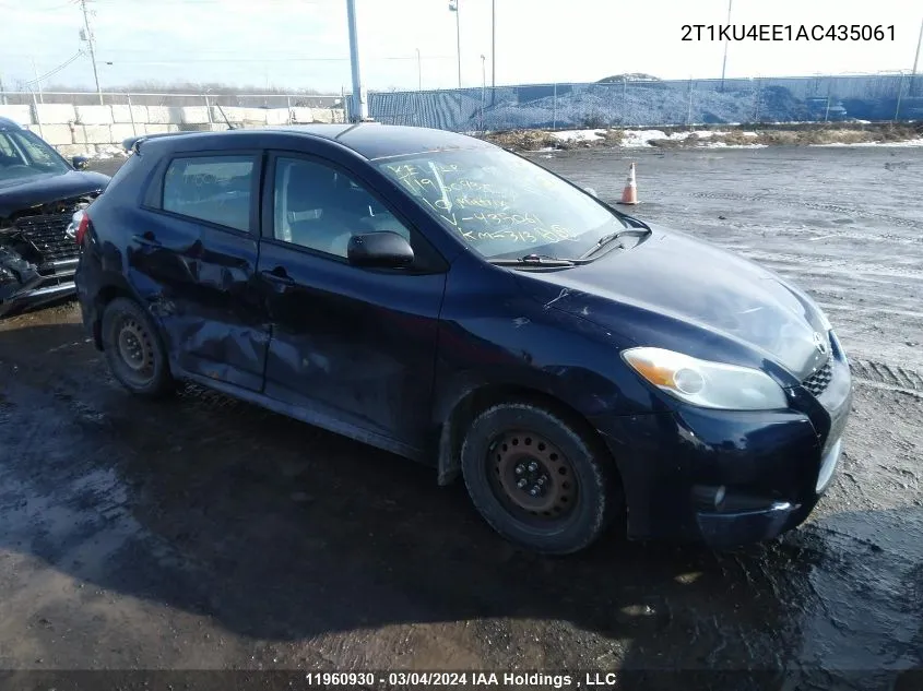 2T1KU4EE1AC435061 2010 Toyota Matrix